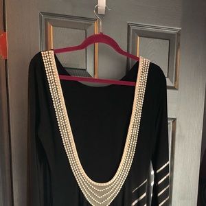 Elegant long black dress